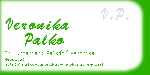 veronika palko business card